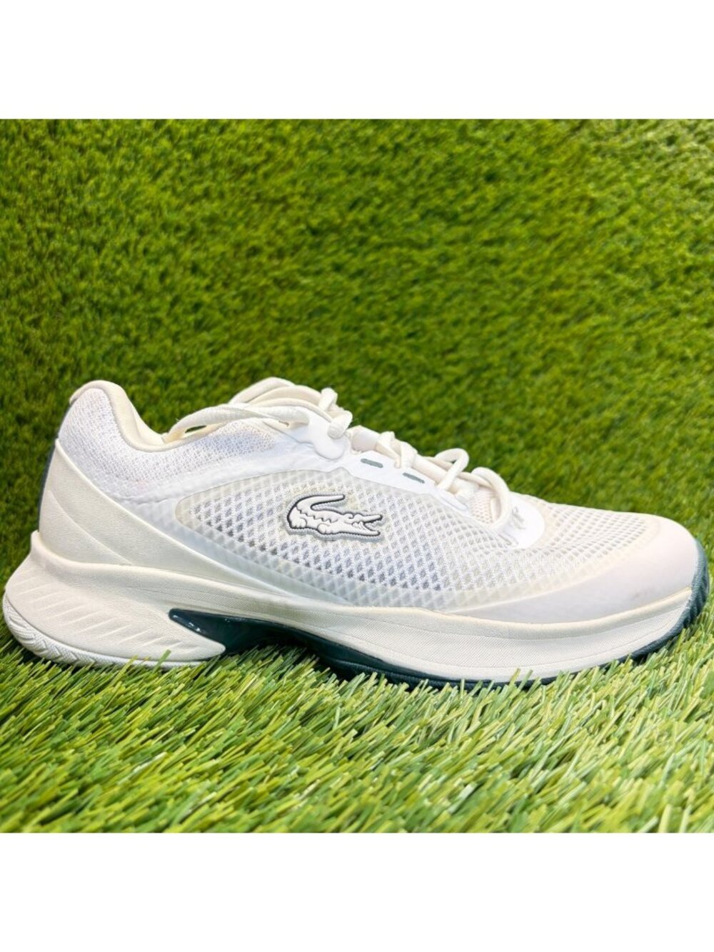 Lacoste Tech Point 123 1 Womens Size 5.5 White Athletic Running Shoes Sneakers